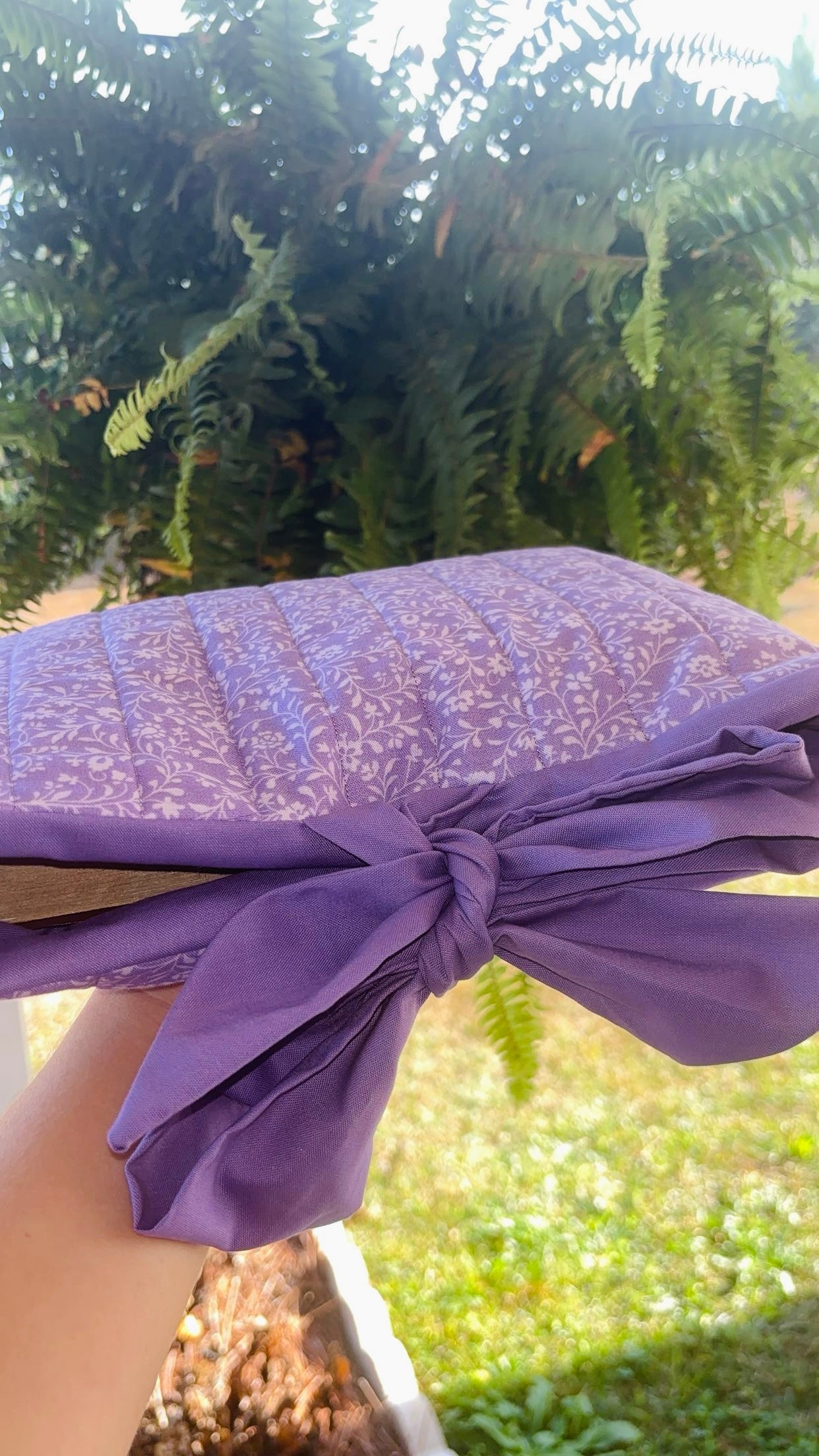 Purple Quilted Bible Case