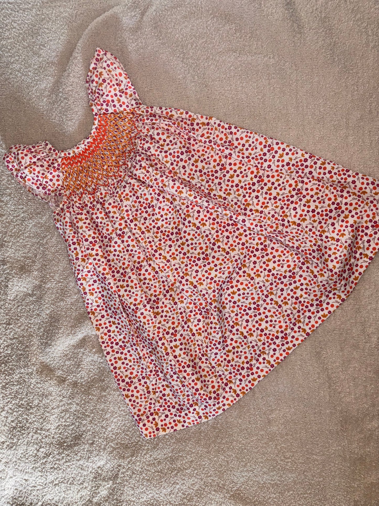 Fall Smocked Dress