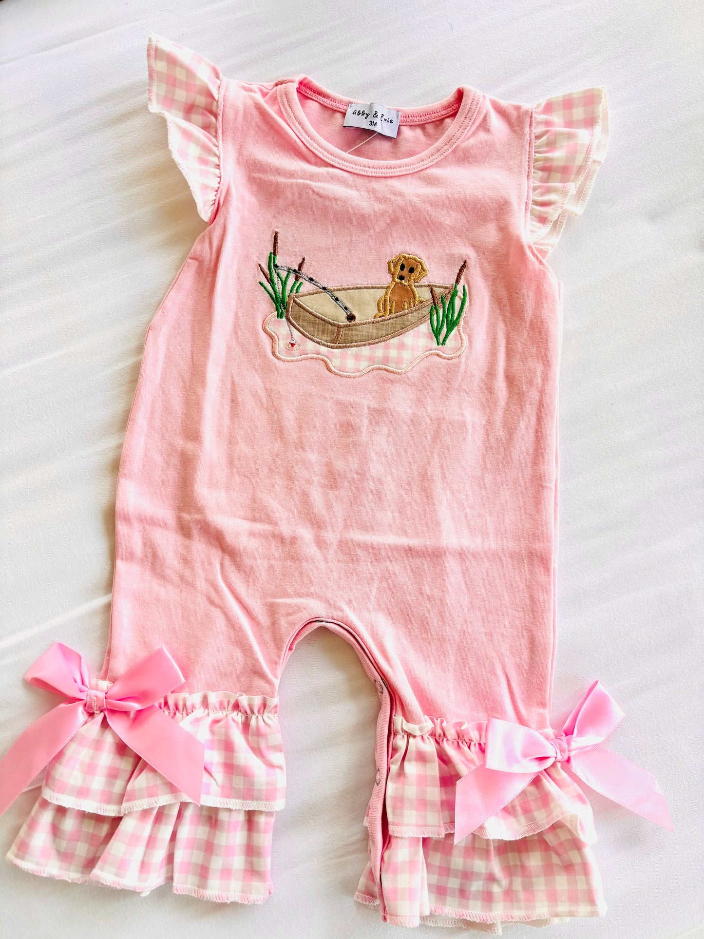 Pink Fishing Romper