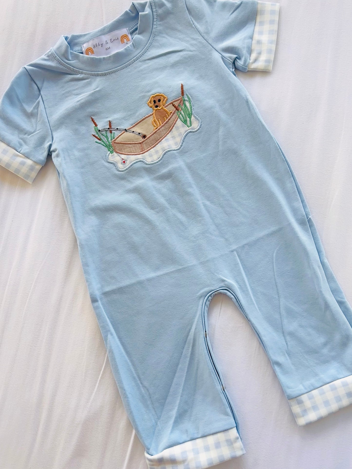 Blue Fishing Romper